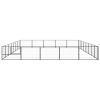 Dog Kennel Black 430.6 ft² Steel